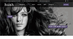 Desktop Screenshot of hushsalon.co.uk